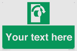 Custom Turn Clockwise Sign